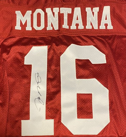 Joe Montana 49ers Signed Pro Line Wilson Authentic On Field Jersey UDA COA Sz 46