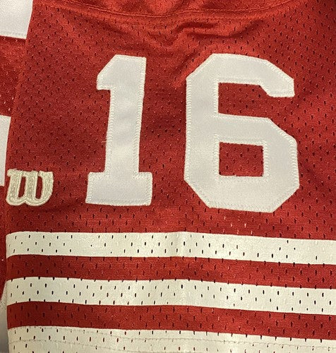 Joe Montana 49ers Signed Pro Line Wilson Authentic On Field Jersey UDA COA Sz 46