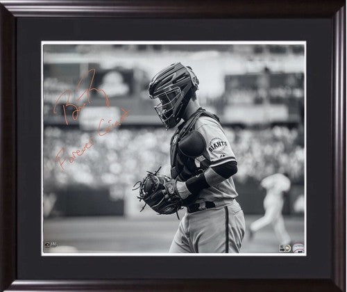 Buster Posey Signed 16x20 Framed Photo Forever Giant Auto Giant MLB Holo COA