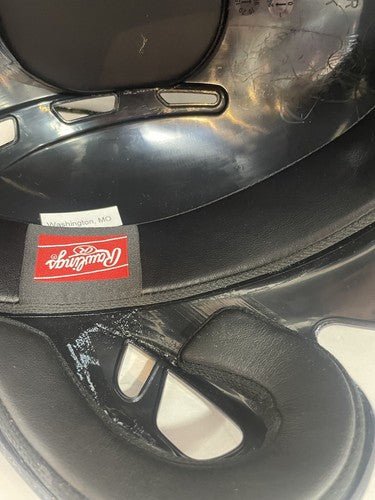 Evan Longoria Randy Arozarena Signed Rays Batting Helmet ROY 2 Auto JSA Fanatics