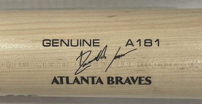 Ronald Acuna Jr Signed 2018 ROY STAT Louisville Slugger Game Model Bat JSA Auto