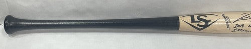 Ronald Acuna Jr Signed 2018 ROY STAT Louisville Slugger Game Model Bat JSA Auto
