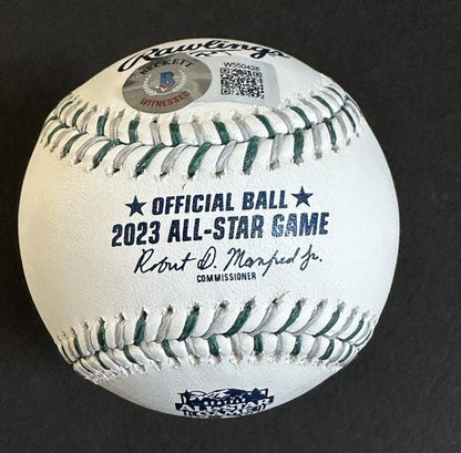 Kodai Senga Mets Signed In Kanji 2023 All Star Baseball 1st ASG 7-11-23 Auto Bas