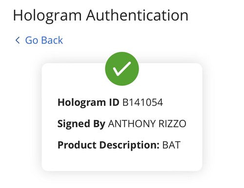 Anthony Rizzo Signed Marucci Game Model Bat Autograph Yankees Fanatics MLB COA