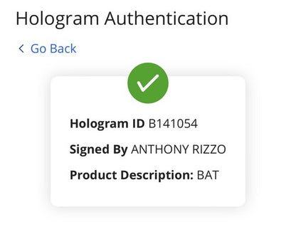 Anthony Rizzo Signed Marucci Game Model Bat Autograph Yankees Fanatics MLB COA