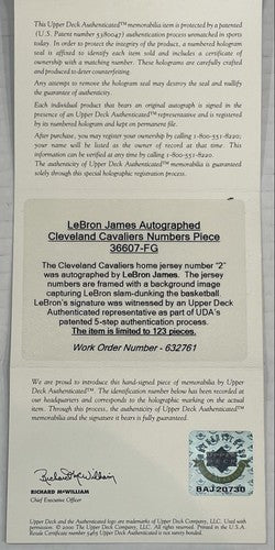 LeBron James Signed 33x23 Framed #23 Photo Collage Cavaliers Rookie Auto LE Uda
