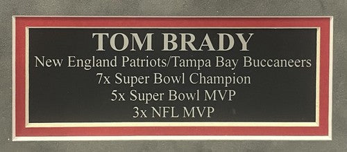 Tom Brady Signed 16x20 Framed Photo Patriots Buccaneers SB MVP Auto Fanatics COA