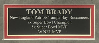 Tom Brady Signed 16x20 Framed Photo Patriots Buccaneers SB MVP Auto Fanatics COA