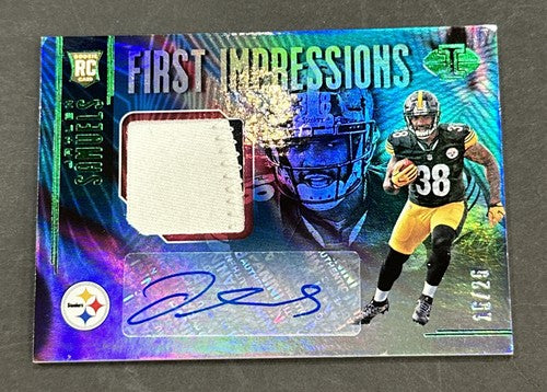 Jaylen Samuels 2018 Illusions #117 Rpa Patch Auto /25 Rookie Nm -mint Steelers