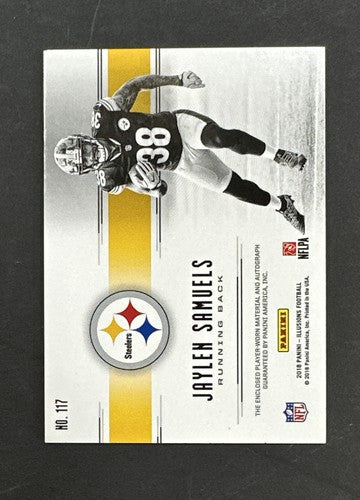 Jaylen Samuels 2018 Illusions #117 Rpa Patch Auto /25 Rookie Nm -mint Steelers