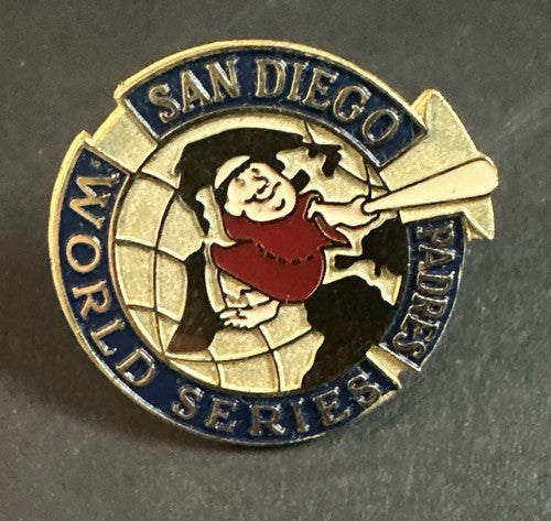 1984 San Diego Padres World Series Press Pin Vintage Original