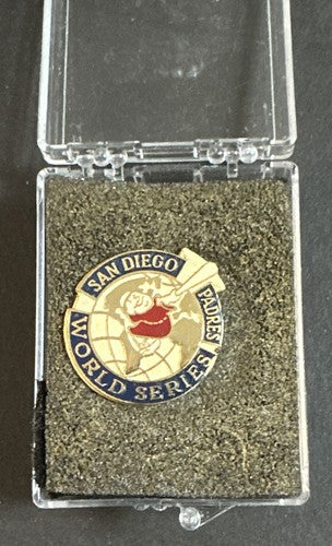1984 San Diego Padres World Series Press Pin Vintage Original