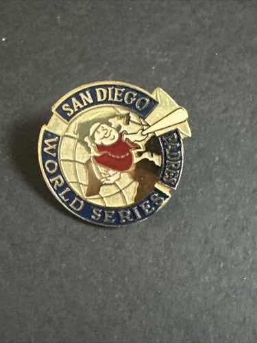 1984 San Diego Padres World Series Press Pin Vintage Original