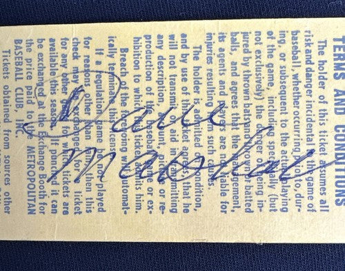 NY Mets 8/4/ 1972 Vs Cubs Baseball Ticket Stub Willie Mays HR # 651 W/ 3 Hits Ex