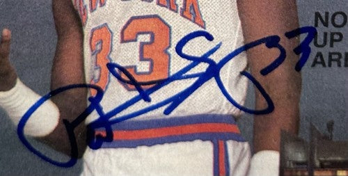 Patrick Ewing Signed Framed First National Newspaper Issue Auto Knicks Steiner