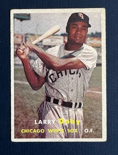 1957 Topps # 85 Larry Doby VG Wax On Back Centered