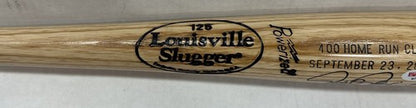 Rafael Palmeiro Signed LS Game Model Bat Auto Rangers LE 400 HR Club Auto PSA