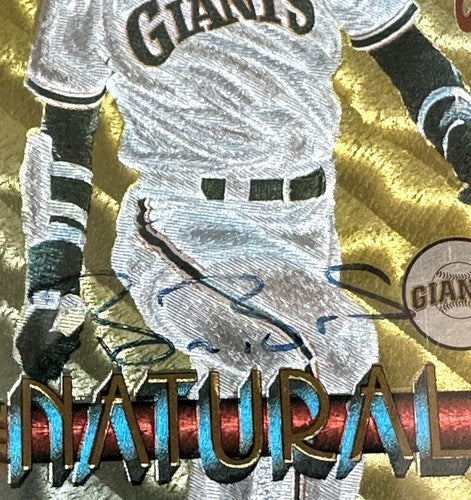 Barry Bonds 1994 Pinnacle Naturals SP Signed SGC & Jsa Coa Slabbed On Card Auto