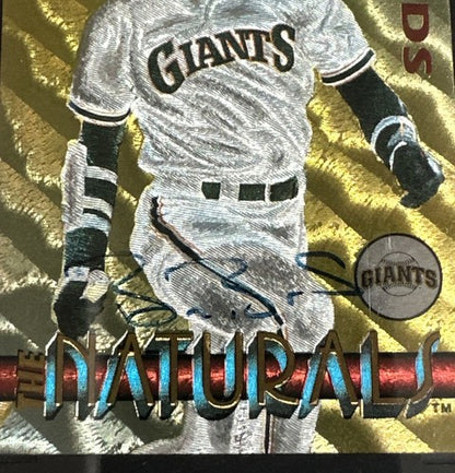 Barry Bonds 1994 Pinnacle Naturals SP Signed SGC & Jsa Coa Slabbed On Card Auto