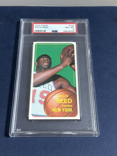 1970 Topps Basketball #150 WILLIS REED PSA 8 Mint Dead Centered NY Knicks HOF