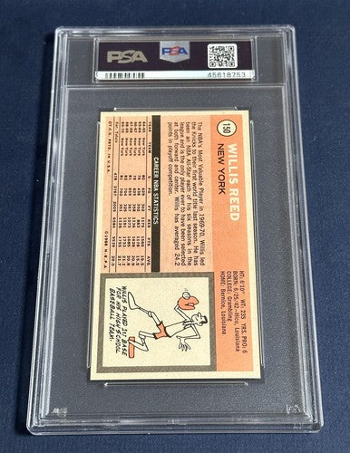 1970 Topps Basketball #150 WILLIS REED PSA 8 Mint Dead Centered NY Knicks HOF