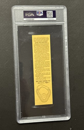 1973 Yankees Last Final Game Ever Old Yankee Stadium Full Ticket Psa 7 Nm Pop 1