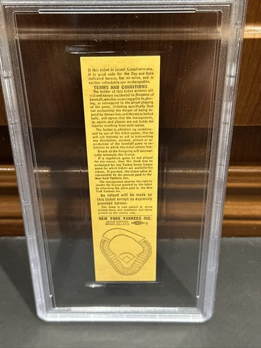 1973 Yankees Last Final Game Ever Old Yankee Stadium Full Ticket Psa 7 Nm Pop 1