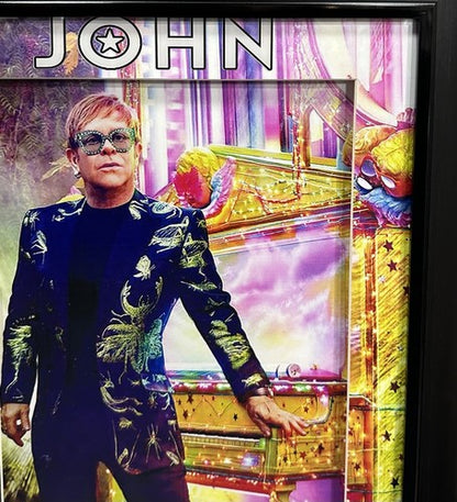 Elton John Goodbye Yellow Brick Road Framed Commemorative Lyrics Facsimile Auto