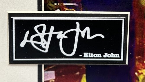 Elton John Goodbye Yellow Brick Road Framed Commemorative Lyrics Facsimile Auto