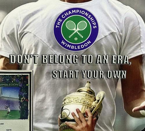 Carlos Alcaraz 19x30 Framed 3d Photo 2023 Wimbledon Champion Replica Ticket