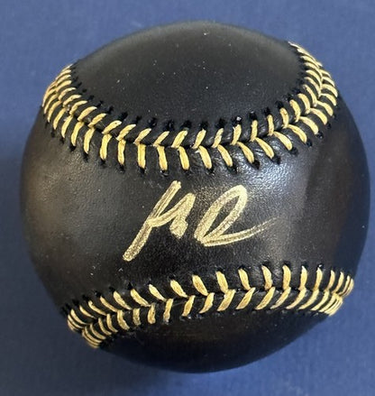 Henry Davis Signed Black & Gold Official MLB Baseball Rookie Auto Bas Beckett