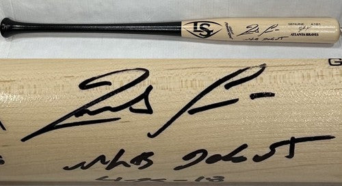 Ronald Acuna Jr Signed Game Model LS Bat 2018 Mlb Debut ROOKIE Auto Braves JSA