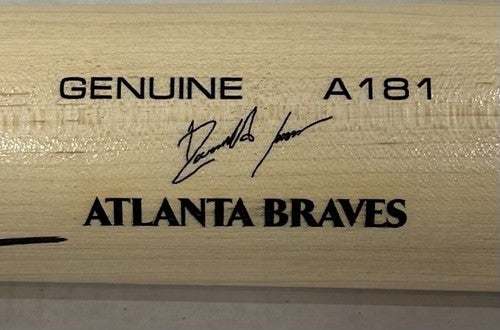 Ronald Acuna Jr Signed Game Model LS Bat 2018 Mlb Debut ROOKIE Auto Braves JSA