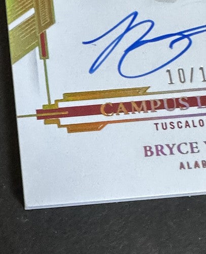 BRYCE YOUNG 2022 Flawless GOLD Campus Legends MINT ON CARD Rookie Auto 10/10 Rc