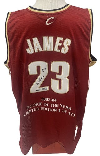 LeBron James Signed Cavaliers Reebok Authentic ROTY Jersey Mint Auto /123 UDA