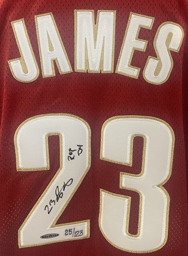 LeBron James Signed Cavaliers Reebok Authentic ROTY Jersey Mint Auto /123 UDA