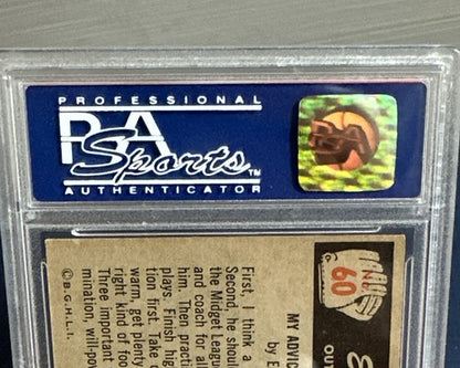 1955  BOWMAN #60 ENOS SLAUGHTER PSA 8 MINT NEW YORK YANKEES HOF BEAUTY HIGH END