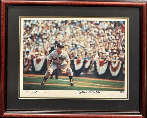 Mickey Mantle Signed 16x20 WS Framed Photo Yankees Neil Leifer Auto /500 UDA COA