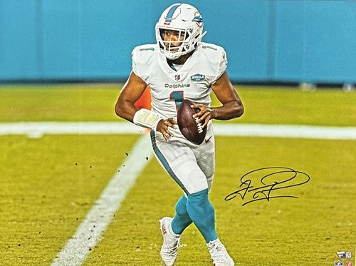 Tua Tagovailoa Signed 16x20 Framed Photo Dolphins Mint Autograph Fanatics COA