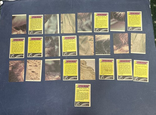 #1977 TOPPS 2nd SERIES STAR WARS RED 25 CARDS Card Lot No Doubles Vg