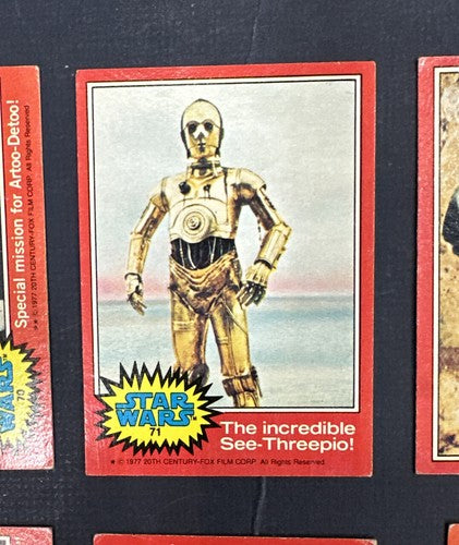 #1977 TOPPS 2nd SERIES STAR WARS RED 25 CARDS Card Lot No Doubles Vg