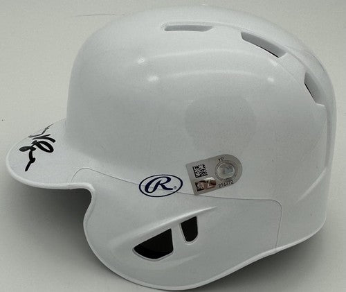 Anthony Volpe Signed Yankees White Rawlings Mini Helmet Rookie Auto Fanatics MLB