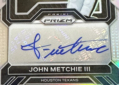 John Metchie III 2022 Panini Silver Prizm /99 RPA Auto Case Hit RC Patch