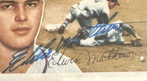 Ed Eddie Mathews 1956 Topps 107 Mint Auto Hof Jsa Beckett Bas Coa Certified Ex+
