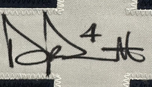 Dak Prescott Signed Framed Cowboys Alternate Blue Jersey Autograph BAS COA