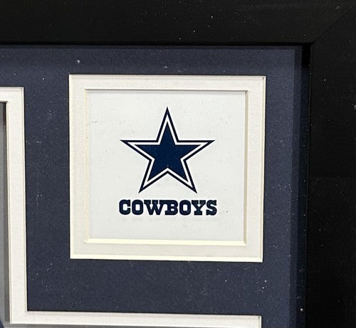 Dak Prescott Signed Framed Cowboys Alternate Blue Jersey Autograph BAS COA