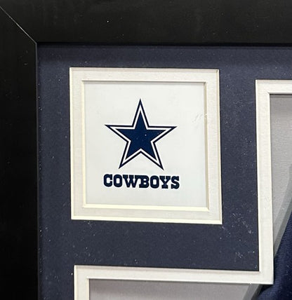 Dak Prescott Signed Framed Cowboys Alternate Blue Jersey Autograph BAS COA