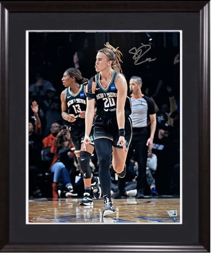 Sabrina Ionescu Signed 16x20 Framed Photo NY Liberty Autograph Fanatics COA