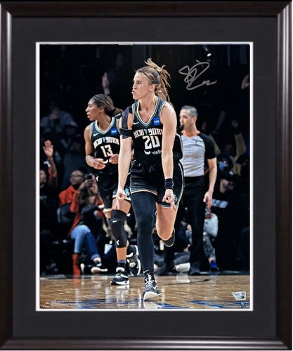 Sabrina Ionescu Signed 16x20 Framed Photo NY Liberty Autograph Fanatics COA