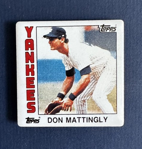 DON MATTINGLY Topps Rookie Card MAGNET Fridge yankees Rc 2 3/4 “ Mint